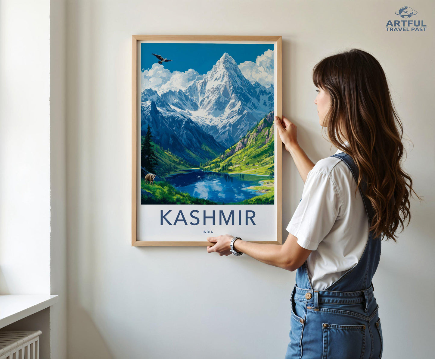 Kashmir Poster | Jammu and Kashmir Wall Art | India Decor