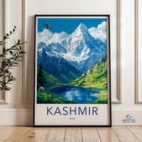 Kashmir Poster | Jammu and Kashmir Wall Art | India Decor
