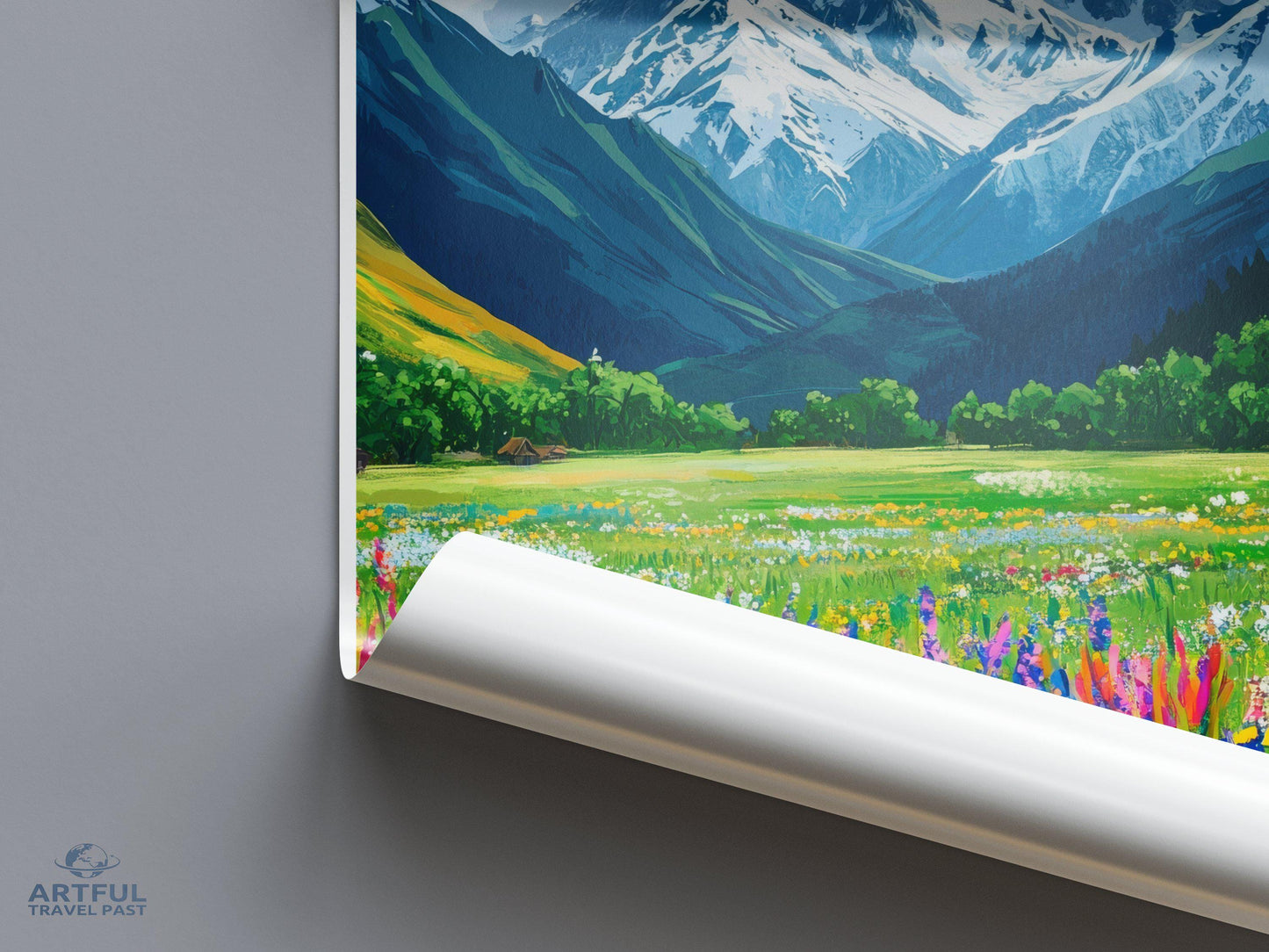 Kashmir Poster | Jammu and Kashmir Wall Art | India Decor
