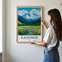Kashmir Poster | Jammu and Kashmir Wall Art | India Decor