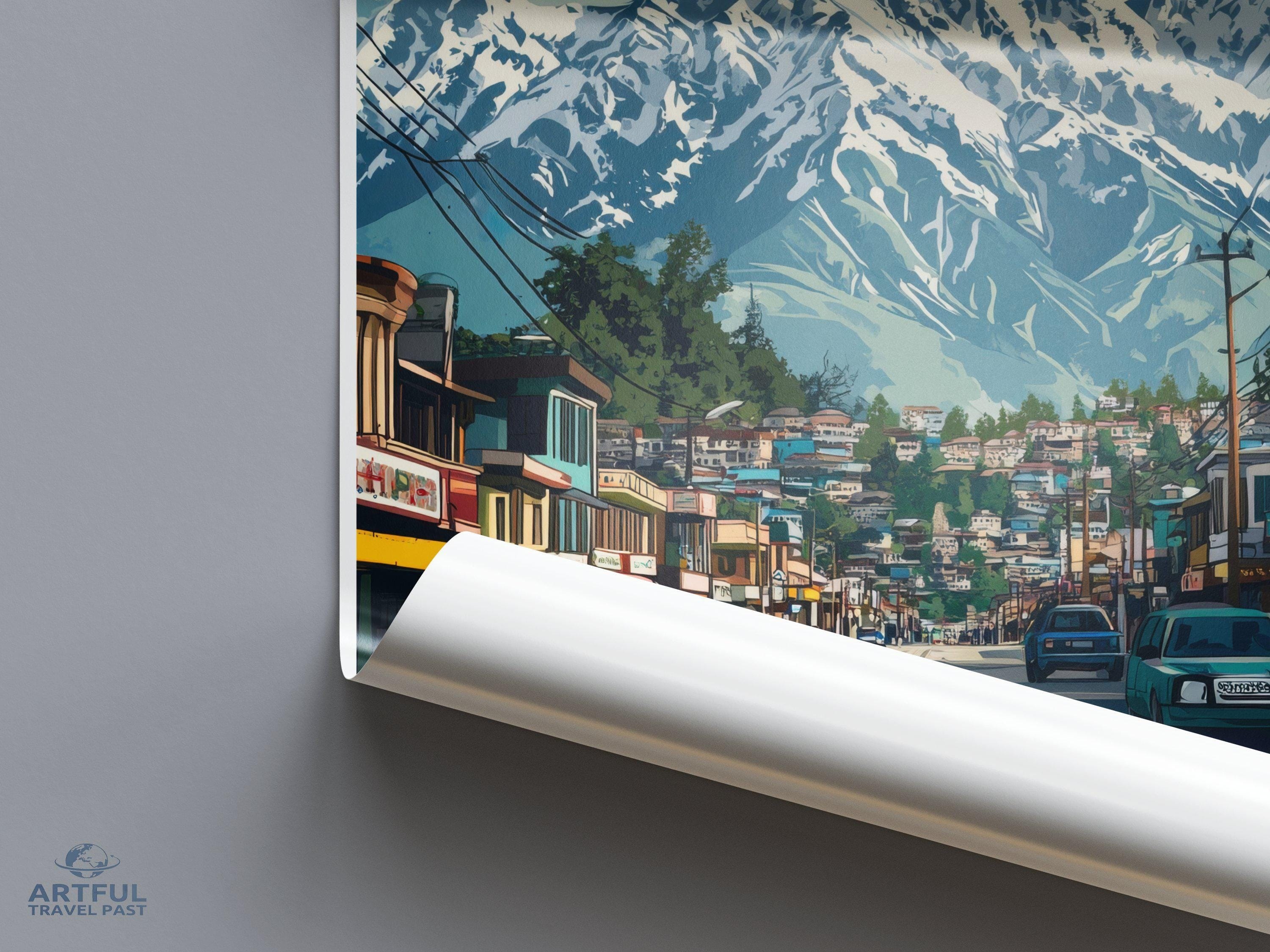 Kashmir Poster | Jammu and Kashmir Wall Art | India Decor