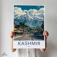Kashmir Poster | Jammu and Kashmir Wall Art | India Decor