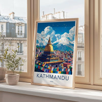 Kathmandu Poster - Nepal Wall Art
