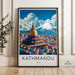 Kathmandu Poster - Nepal Wall Art