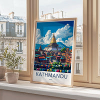 Kathmandu Poster - Nepal Wall Art
