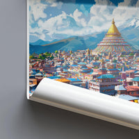 Kathmandu Poster - Nepal Wall Art