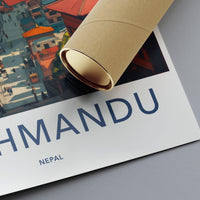Kathmandu Poster - Nepal Wall Art