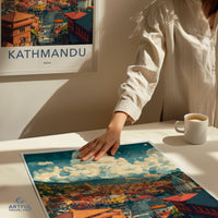 Kathmandu Poster - Nepal Wall Art