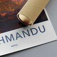 Kathmandu Poster - Nepal Wall Art