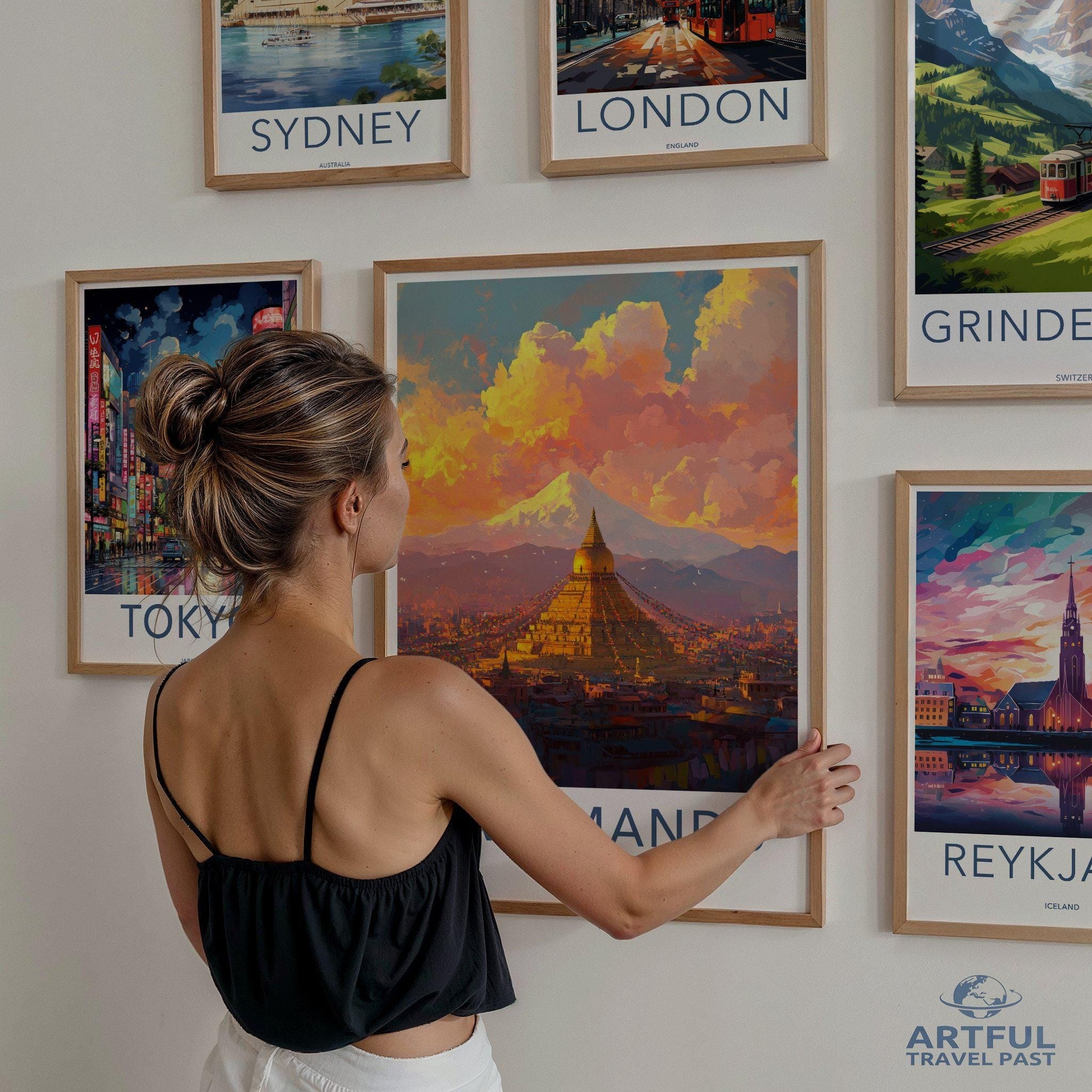 Kathmandu Poster - Nepal Wall Art