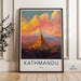 Kathmandu Poster - Nepal Wall Art