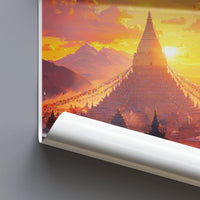 Kathmandu Poster | Nepal Wall Art | South Asia Decor