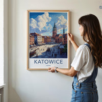 Katowice Poster - Poland Wall Art