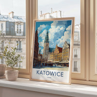 Katowice Poster - Poland Wall Art