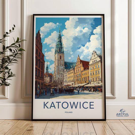 Katowice Poster - Poland Wall Art