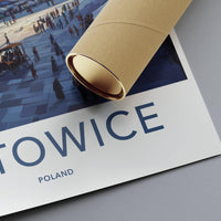 Katowice Poster | Poland Wall Art | Europe Decor