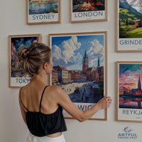 Katowice Poster | Poland Wall Art | Europe Decor