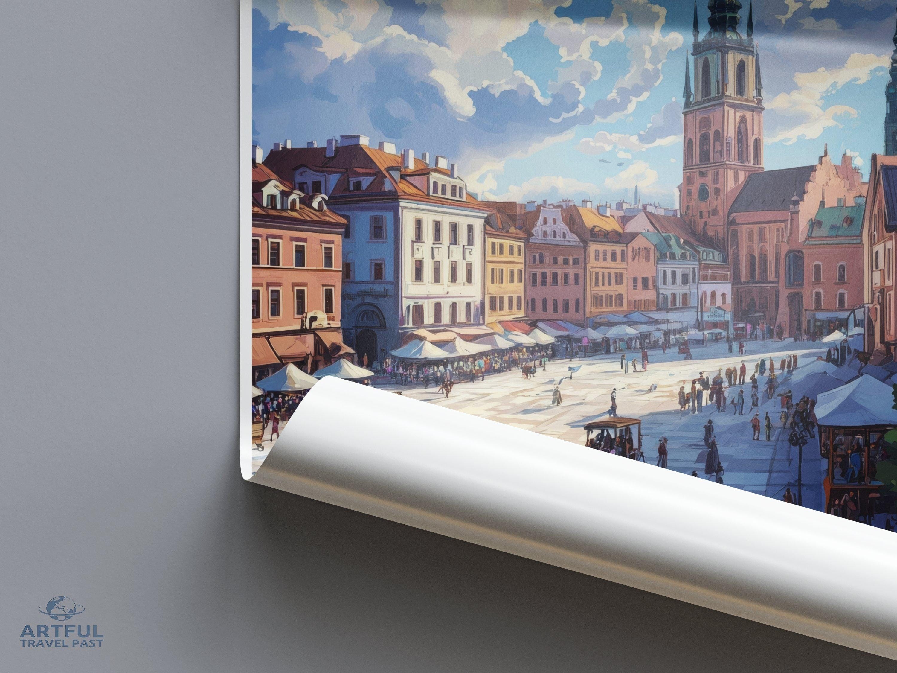 Katowice Poster | Poland Wall Art | Europe Decor