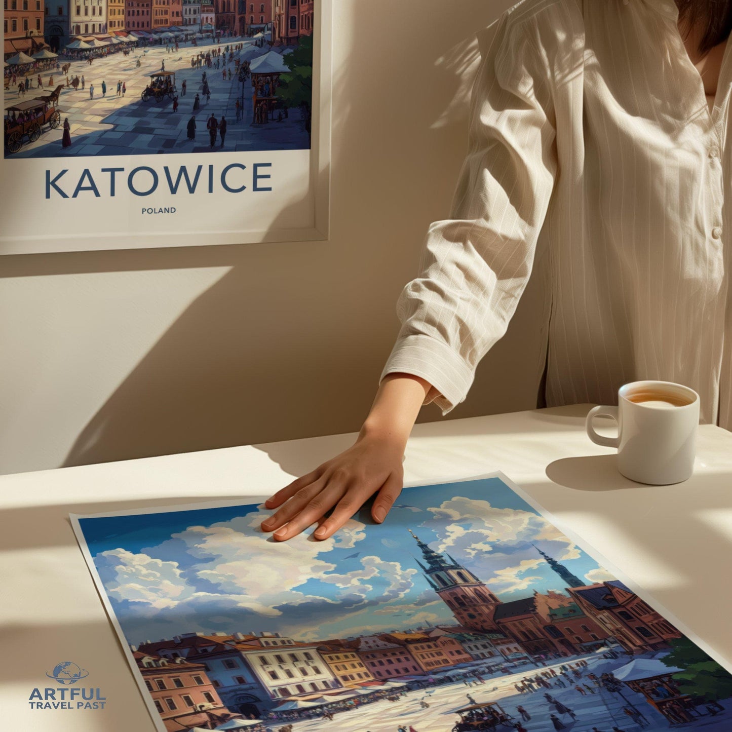 Katowice Poster | Poland Wall Art | Europe Decor