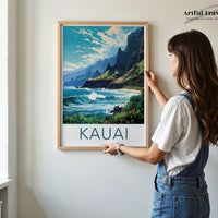 Kauai Poster | Hawaii Wall Art | America Decor