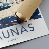 Kaunas Poster - Lithuania Wall Art