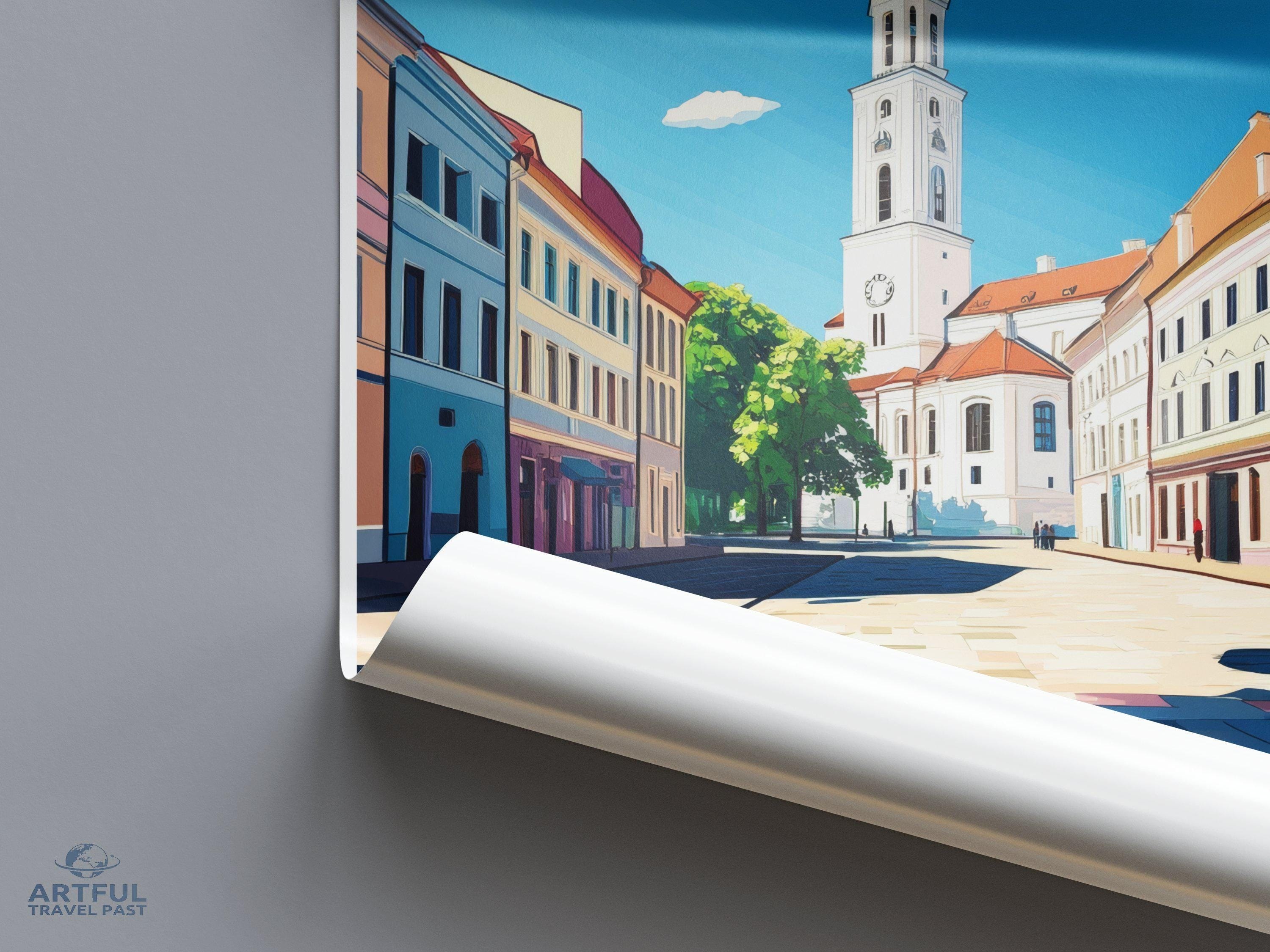 Kaunas Poster - Lithuania Wall Art