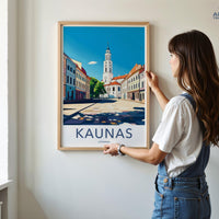 Kaunas Poster - Lithuania Wall Art