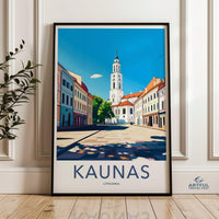 Kaunas Poster - Lithuania Wall Art