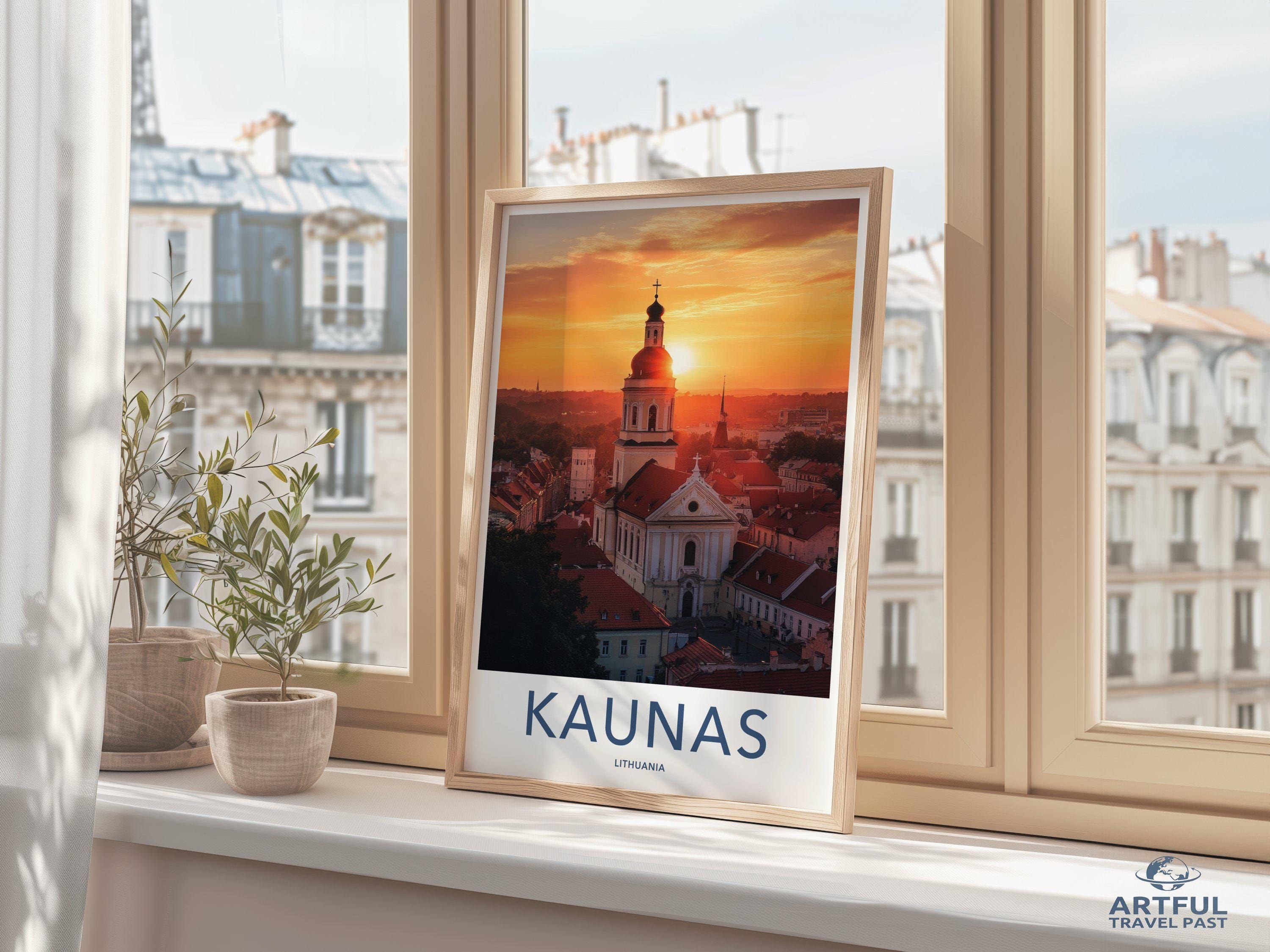 Kaunas Poster - Lithuania Wall Art