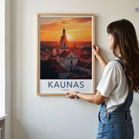 Kaunas Poster - Lithuania Wall Art