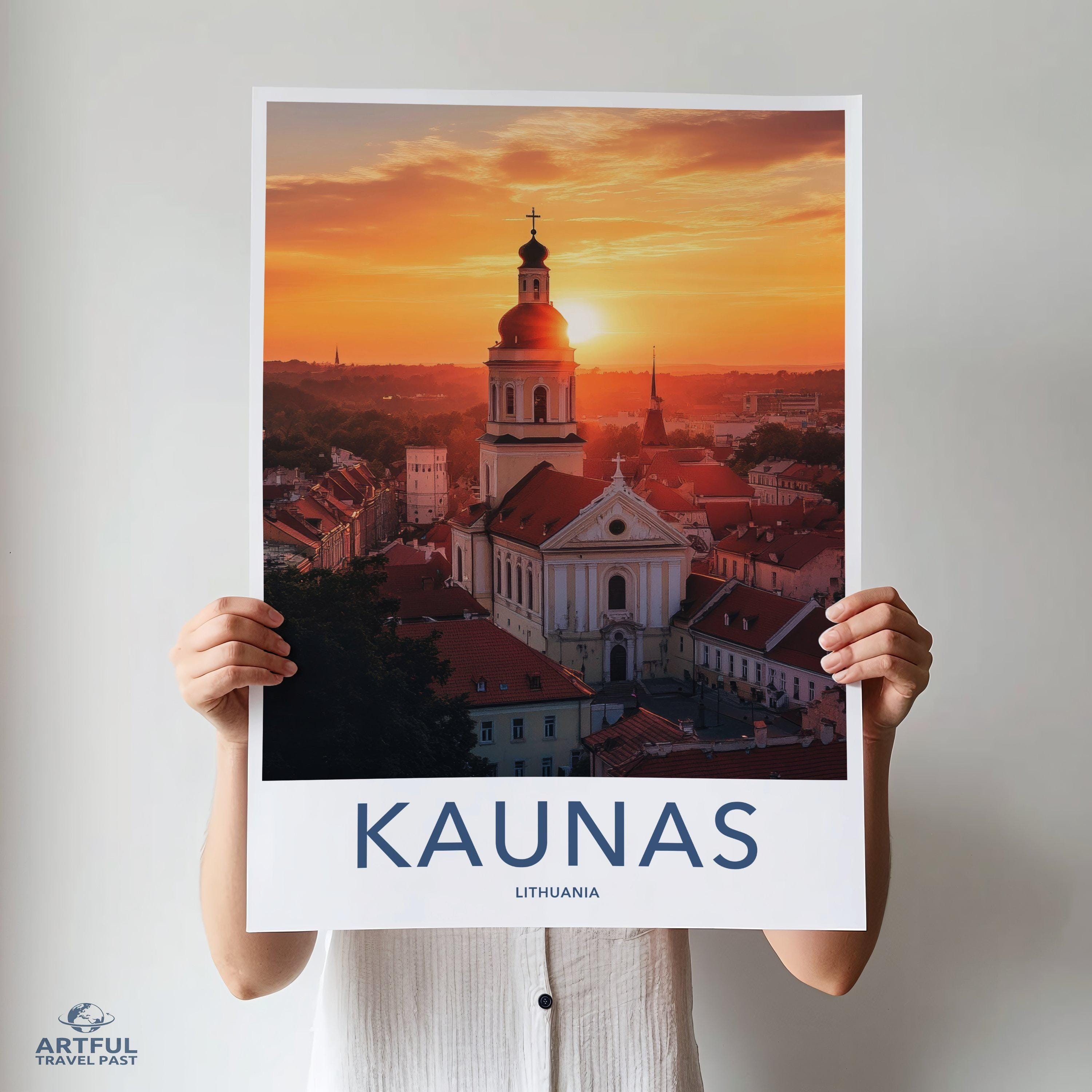 Kaunas Poster - Lithuania Wall Art