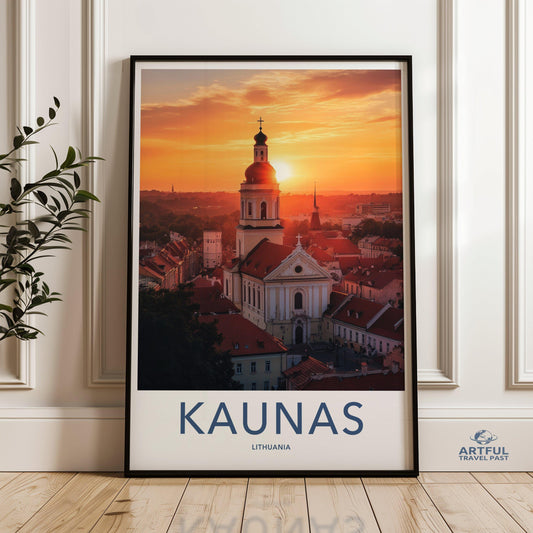 Kaunas Poster - Lithuania Wall Art