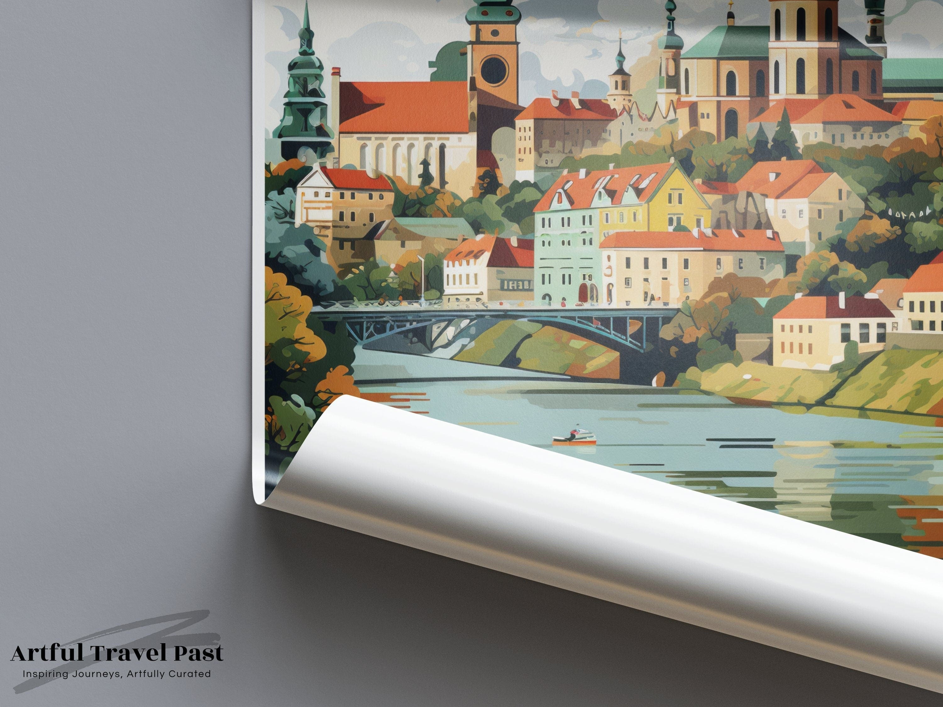 Kaunas Poster - Lithuania Wall Art