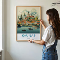 Kaunas Poster - Lithuania Wall Art