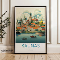 Kaunas Poster - Lithuania Wall Art