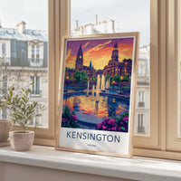 Kensington Poster | England Wall Art | UK Decor