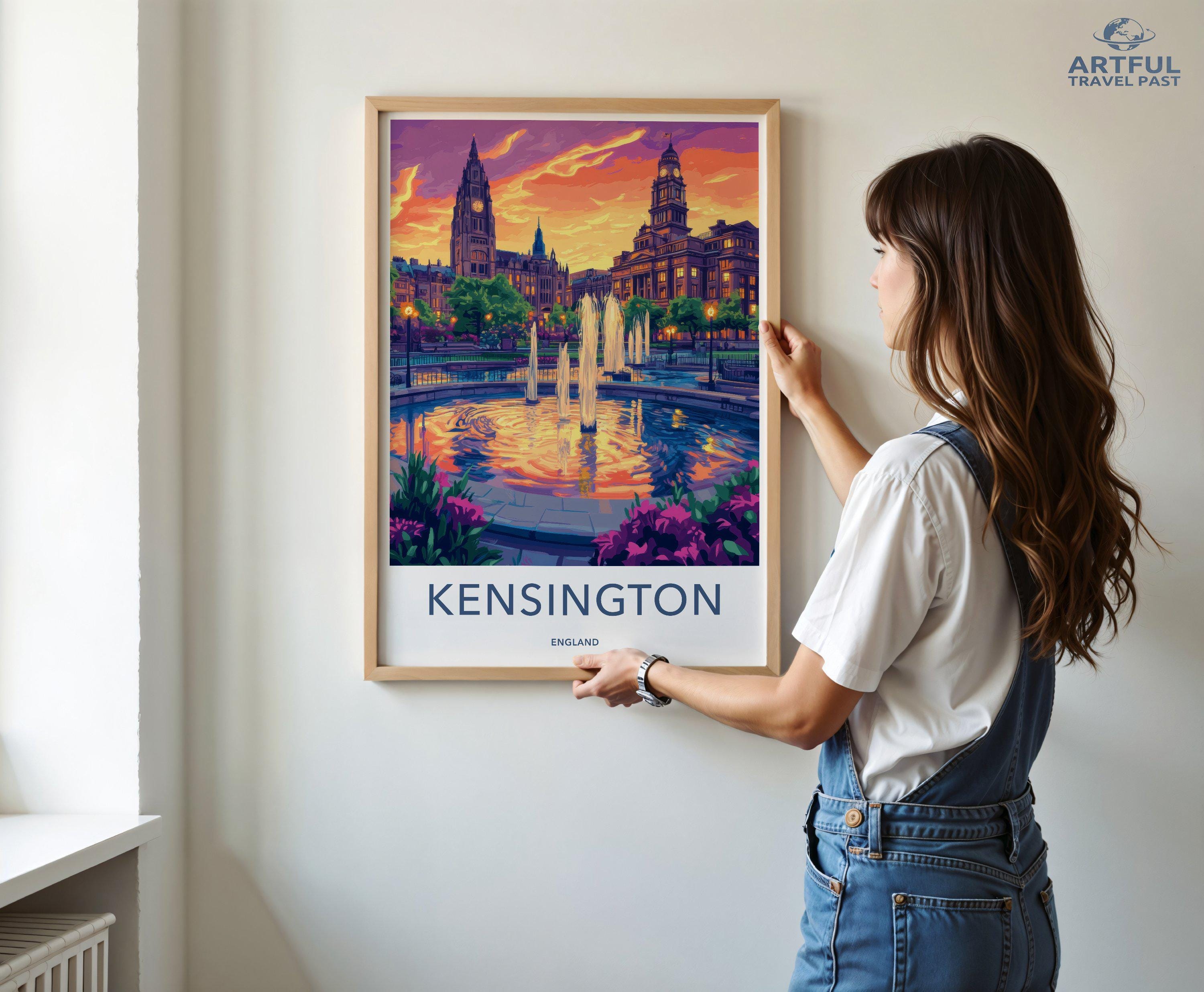 Kensington Poster | England Wall Art | UK Decor