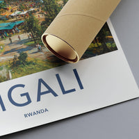 Kigali Poster | Rwanda Wall Art | Africa Decor