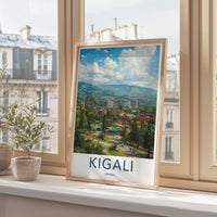 Kigali Poster | Rwanda Wall Art | Africa Decor