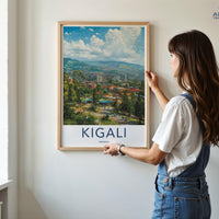 Kigali Poster | Rwanda Wall Art | Africa Decor