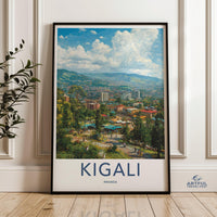 Kigali Poster | Rwanda Wall Art | Africa Decor