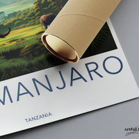 Kilimanjaro Poster | Tanzania Wall Art | Africa Decor