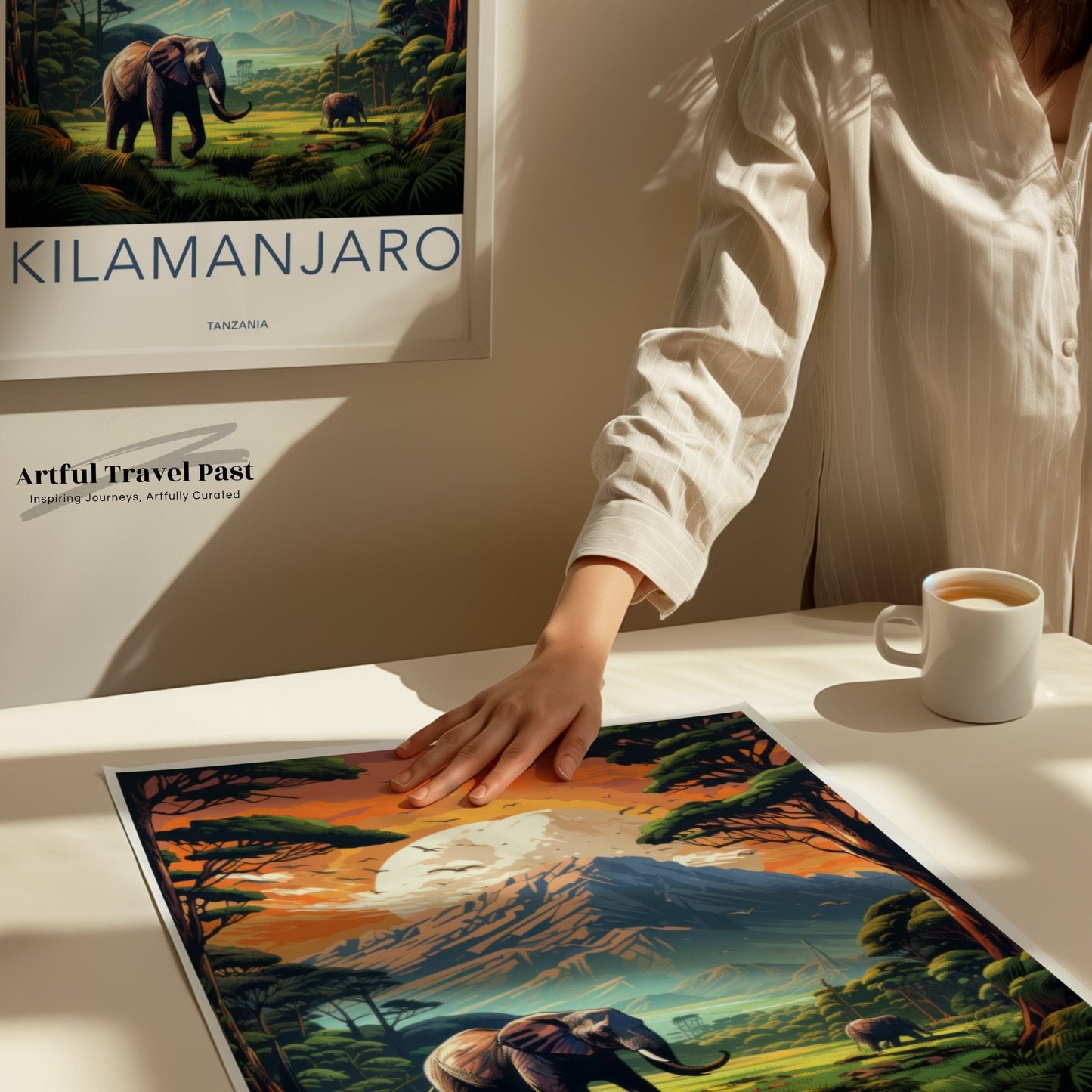 Kilimanjaro Poster | Tanzania Wall Art | Africa Decor