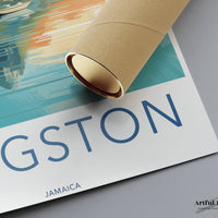 Kingston Poster | Jamaica Wall Art | Caribbean Decor