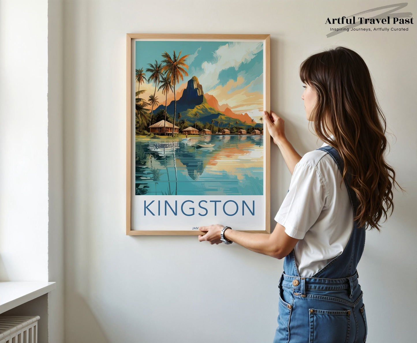 Kingston Poster | Jamaica Wall Art | Caribbean Decor
