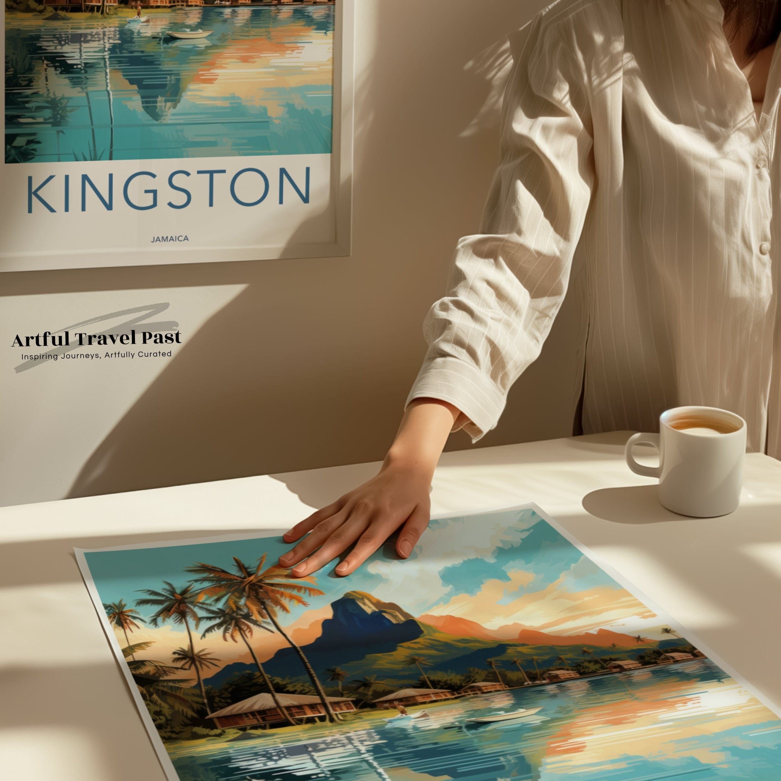 Kingston Poster | Jamaica Wall Art | Caribbean Decor