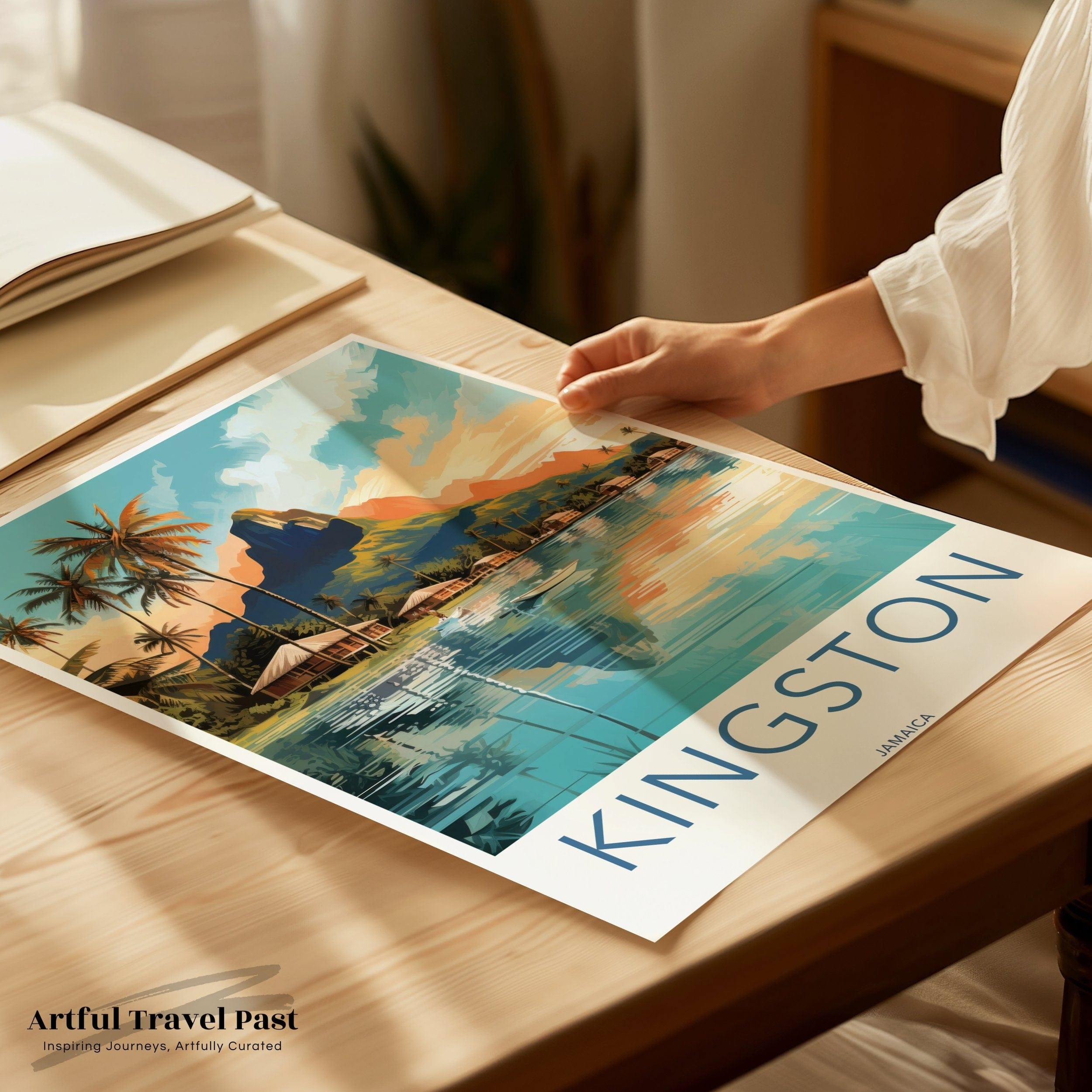 Kingston Poster | Jamaica Wall Art | Caribbean Decor