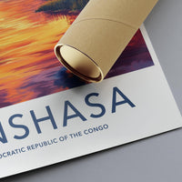 Kinshasa Poster | Democratic Republic of the Congo Wall Art