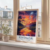 Kinshasa Poster | Democratic Republic of the Congo Wall Art