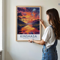 Kinshasa Poster | Democratic Republic of the Congo Wall Art